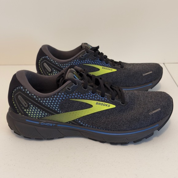 Brooks Ghost 14 Gray Green Black 1103691D069 Men's Size 10.5 - Picture 6 of 8